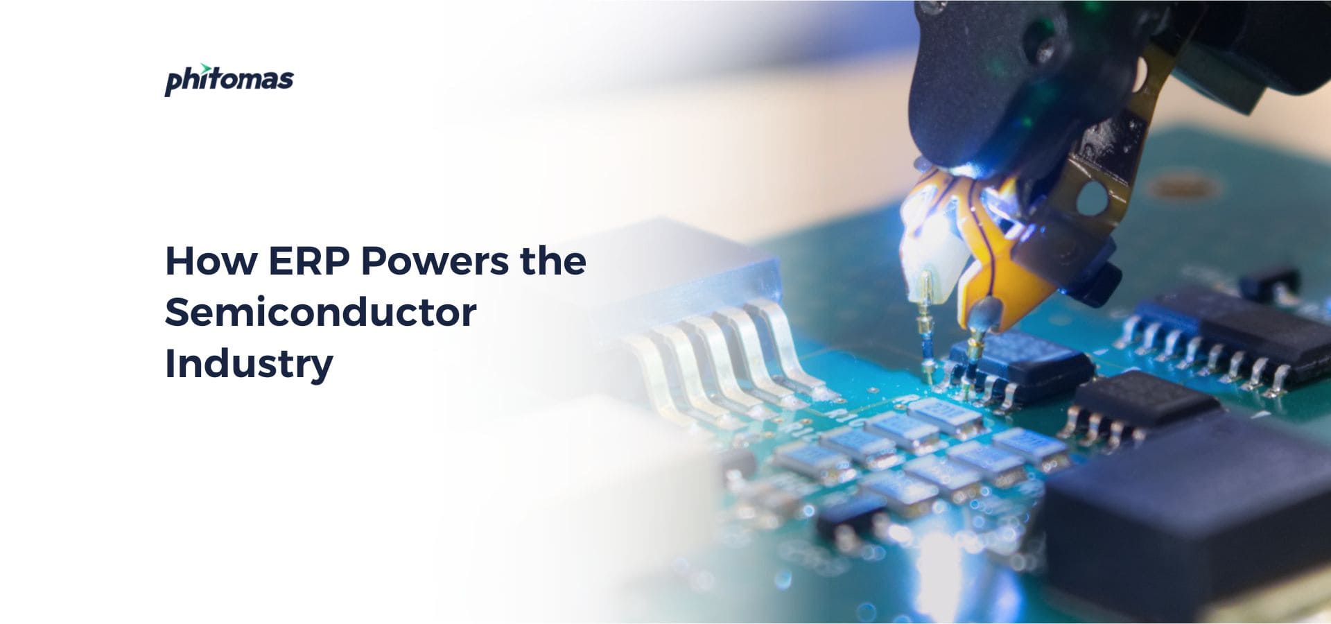 Semiconductor factory floor with ERP system integration and monitoring dashboard